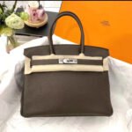 Herm&egrave;s Birkin 25-30 dark brown TOGO custom
