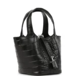 Hermes Micro Picotin Lock 14 Black Matte Alligator Palladium Hardware - Image 2