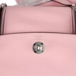 Hermes Mini Lindy Rose Sakura Swift Palladium Hardware - Image 8