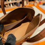Bolide Mini 18CM Matte crocodile leather brown - Image 5