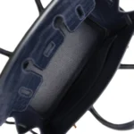Hermes Birkin 25 Bleu Indigo Matte Alligator Gold Hardware - Image 7