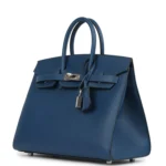 Hermes Birkin Sellier 25 Deep Bleu Madame Palladium Hardware - Image 5