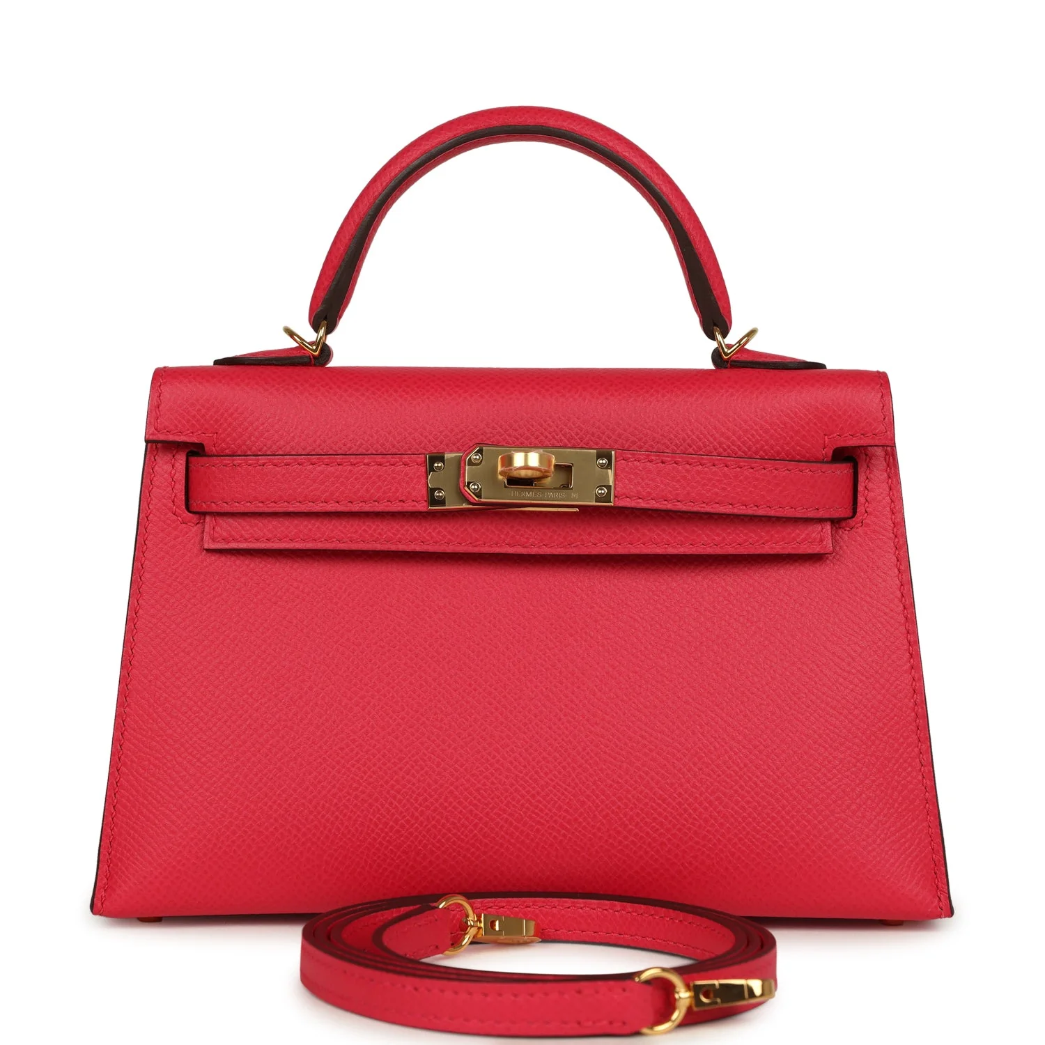 A7BCD5EA-DE3E-2C51-489F-4DD0A909D9DE.webp Hermes Kelly Sellier 20 Rose Extreme Epsom Gold Hardware - Image 1