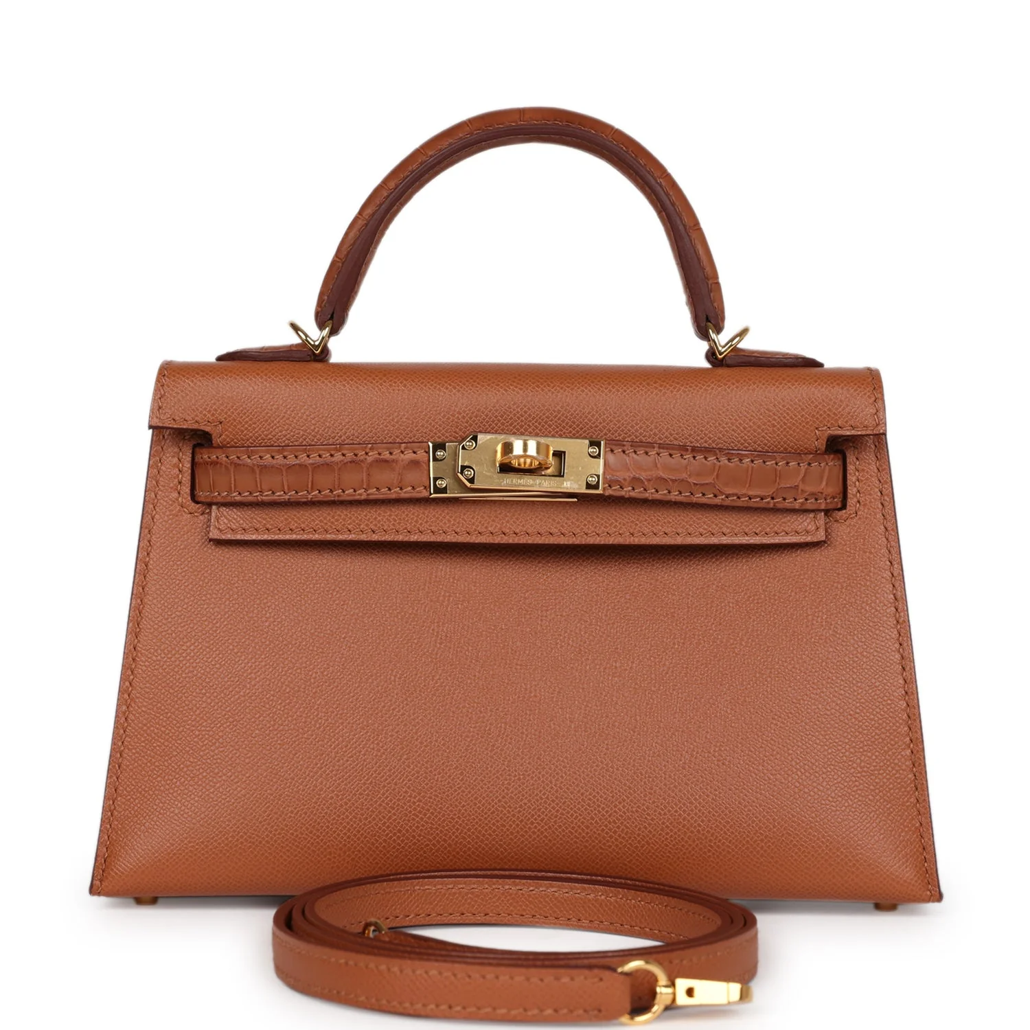 A7E27D83-994B-6CCD-2D95-C04BBEE8E5B3.webp Hermes Kelly Sellier 20 Gold Madame and Matte Alligator Touch Gold Hardware - Image 1
