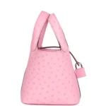 Hermes Micro Picotin Lock 14 Bubblegum Ostrich Palladium Hardware - Image 3