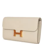 Hermes Constance To Go Wallet Craie Epsom Gold Hardware - Image 5