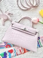 Hermes Kelly Mini 19 crocodile skin