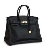 Hermes Birkin 35 Black Jonathan Gold Hardware - Image 2