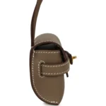 Hermes Kelly Festival Bag Charm Etoupe Swift Gold Hardware - Image 3