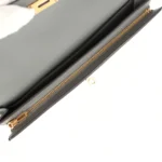 Hermes Kelly Pocket Long Wallet Gris Meyer Madame Gold Hardware - Image 8