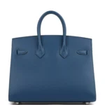 Hermes Birkin Sellier 25 Deep Bleu Madame Palladium Hardware - Image 4