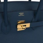 Hermes Birkin 35 Bleu De Prusse Togo Gold Hardware - Image 6