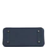 Hermes Shoulder Birkin Light 29 Bleu Abysse Evercolor Gold Hardware - Image 6
