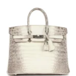 Hermes Birkin 25 Himalaya Niloticus Crocodile Palladium Hardware