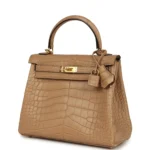 Hermes Kelly Retourne 25 Chai Matte Alligator Gold Hardware - Image 5
