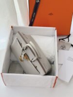 Herm&egrave;s Birkin 25-30 Glacier White TOGO Custom - Image 3