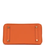 Hermes Birkin 25 Orange Togo Gold Hardware - Image 6
