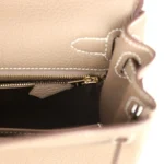 Hermes Kelly Retourne 25 Etoupe Togo Gold Hardware - Image 9