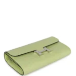 Hermes Constance Wallet To Go Jaune Bourgeon Matte Alligator Palladium Hardware - Image 6