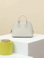 Bolide Mini 18CM Matte crocodile leather White - Image 2