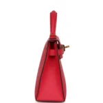 Hermes Kelly Sellier 20 Rose Extreme Epsom Gold Hardware - Image 3