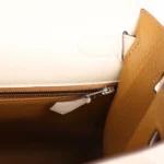 Hermes Kelly Sellier 28 Sellier Nata Verso Epsom Palladium Hardware - Image 10