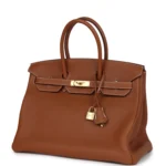Hermes Birkin 35 Gold Togo Gold Hardware - Image 3