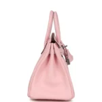 Hermes Birkin 25 Rose Sakura Swift Palladium Hardware - Image 3