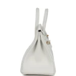 Hermes Birkin 25 New White Swift Gold Hardware - Image 3