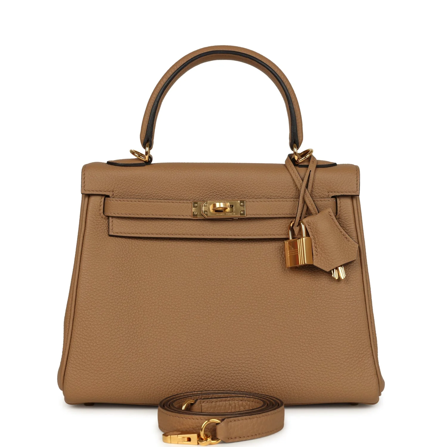 B2873599-36AA-1C31-63F1-8412FF21B788.webp Hermes Kelly Retourne 25 Chai Togo Gold Hardware - Image 1