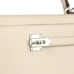 Hermes Kelly Sellier 25 Nata Verso Epsom Palladium Hardware - Image 7