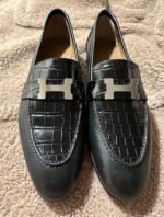 Herm&egrave;s women's crocodile leather shoes custom - Image 4