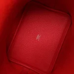 Hermes Picotin Lock 18 Rouge Radieux Clemence Palladium Hardware - Image 7