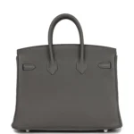 Hermes Birkin 25 Gris Meyer Togo Palladium Hardware - Image 4