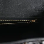 Hermes Birkin 25 Black Shiny Niloticus Crocodile Gold Hardware - Image 9