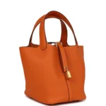 Hermes Picotin Lock 18 Orange Clemence Gold Hardware - Image 2
