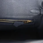 Hermes Birkin 25 Bleu Nuit Togo Gold Hardware - Image 9