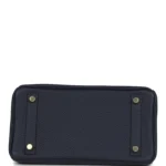 Hermes Birkin 25 Bleu Nuit Togo Gold Hardware - Image 6
