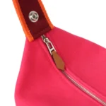 Hermes Bride A Brac Carre Case GM Hibiscus Canvas Palladium Hardware - Image 8