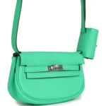Hermes Kelly Moove Vert Comics Swift Palladium Hardware - Image 2