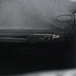 Hermes Birkin 25 Black Shiny Varanus Niloticus Lizard Palladium Hardware - Image 9