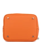 Hermes Picotin Lock 22 Orange Clemence Palladium Hardware - Image 6