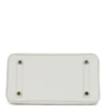 Hermes Birkin 25 New White Swift Gold Hardware - Image 6
