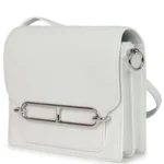Hermes Mini Roulis New White Evercolor Palladium Hardware - Image 5