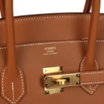 Hermes Birkin Sellier 35 Gold Madame Gold Hardware - Image 7