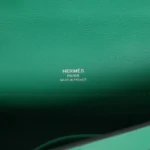Hermes Kelly Cut Vert Vertigo Swift Palladium Hardware - Image 7