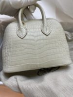 Bolide Mini 18CM Matte crocodile leather beige - Image 3