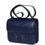 Hermes Constance 1-24 Bleu Saphir Matte Alligator Marquette Palladium Hardware - Image 5
