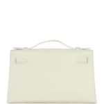 Hermes Kelly Pochette White Swift Gold Hardware - Image 4
