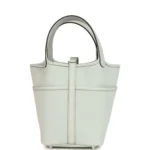 Hermes Picotin Cargo 18 Gris Platine Toile Canvas and Swift Palladium Hardware - Image 4